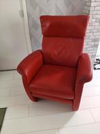 hukla longlife leather relax stoel, Huis en Inrichting, Fauteuils, Ophalen of Verzenden, Gebruikt