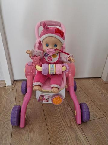 Vtech 3 in 1 poppenwagen beschikbaar voor biedingen