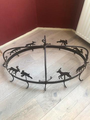 Brocante zwaar wildrek met 12 haken beschikbaar voor biedingen