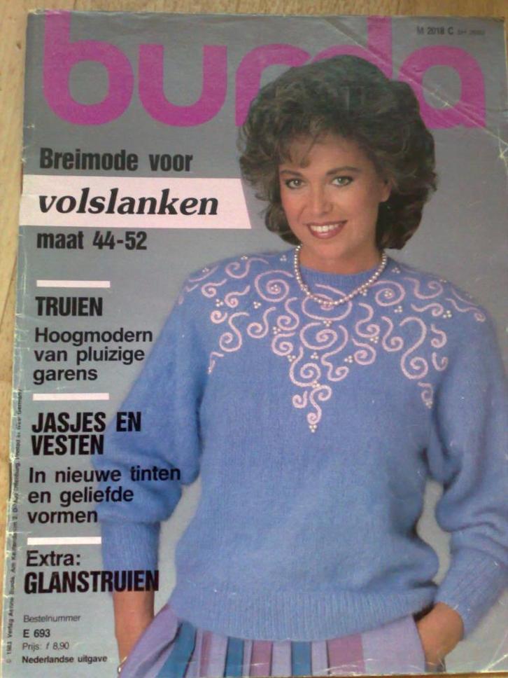 Burda special breien voor volslanken maat 44-52 , nr. 693, Hobby en Vrije tijd, Breien en Haken, Zo goed als nieuw, Breien, Patroon of Boek