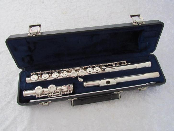 Armstrong 91 dwarsfluit zilver, Muziek en Instrumenten, Blaasinstrumenten | Dwarsfluiten en Piccolo's, Gebruikt, Dwarsfluit, Met koffer of tas