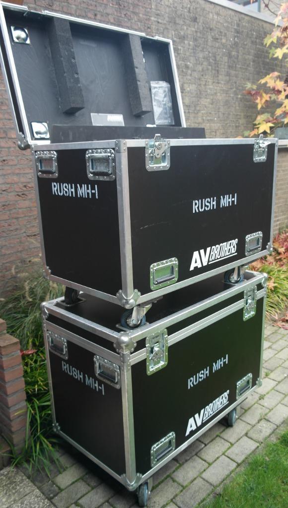 6x MH Martin Rush MH1 Profile Plus in flightcase, Muziek en Instrumenten, Licht en Laser, Gebruikt, Licht, Ophalen