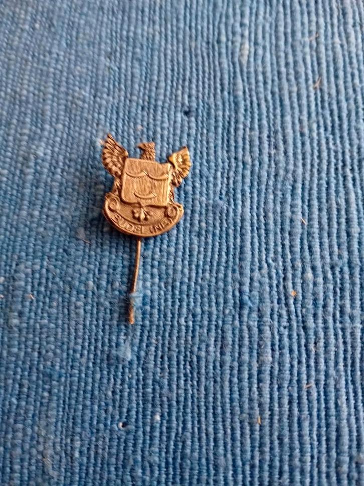 Zeldzaam Budel Speldje - Oud Gemeentewapen tot 1967, Verzamelen, Speldjes, Pins en Buttons, Ophalen of Verzenden