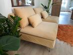 Gele velvet SODERHAMN bank (yellow couch), Ophalen of Verzenden, Zo goed als nieuw, Stof