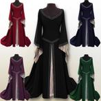 Renaissance jurk (gothic victoriaanse vintage zwart rood), Kleding | Dames, Carnavalskleding en Feestkleding, Verzenden, Nieuw