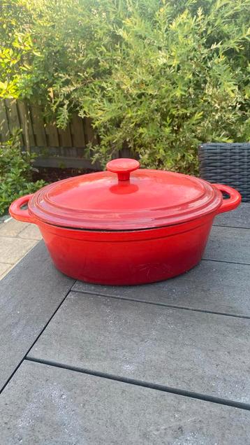 Gietijzeren ovale braadpan beschikbaar voor biedingen