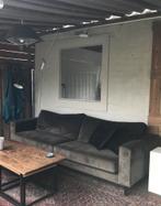 Groene comfortabele bank velvet, Huis en Inrichting, Gebruikt, Driepersoons, 75 tot 100 cm, Ophalen of Verzenden