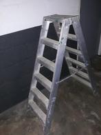 Aluminium ladder 6 treden 150 cm, Ophalen of Verzenden, Gebruikt, Minder dan 2 meter