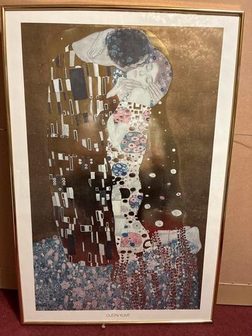 Gustav Klimt - De Kus (Lijst) beschikbaar voor biedingen