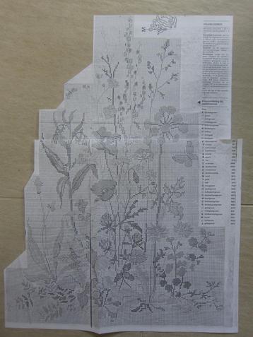 borduren borduurpatroon veldbloemen wilde kruiden beschikbaar voor biedingen