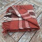 Retro wollen plaid woondeken woonplaid deken 130x133 cm, Huis en Inrichting, Woonaccessoires | Plaids en Woondekens, Ophalen of Verzenden