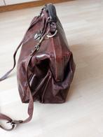 Fred de la Bretoniere vintage leren werktas /clippertas izgs, Ophalen of Verzenden, Zo goed als nieuw, Bruin, Handtas