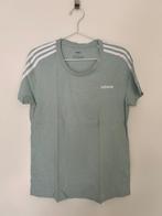 Adidas T-shirt - Maat L - Groen, Ophalen of Verzenden, Zo goed als nieuw, Korte mouw, Maat 36 (S)