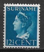 Suriname 1946 Koningin Wilhelmina pfr+plakk, Postzegels en Munten, Verzenden, Postfris
