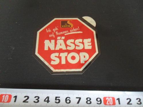 sticker SOLÏTAR Ich geh ! auf Nummer sicher ! NÄSSE STOP, Verzamelen, Stickers, Zo goed als nieuw, Bedrijf of Vereniging, Ophalen