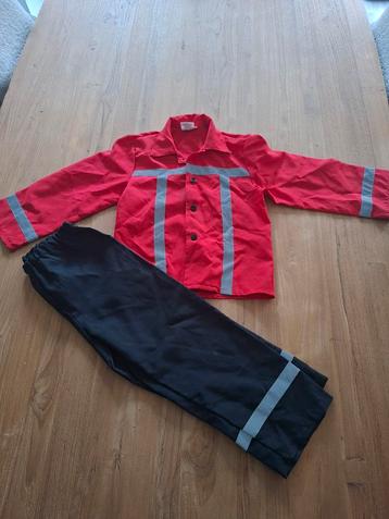 Brandweer Verkleedpak - maat 116 beschikbaar voor biedingen