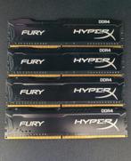 HyperX Fury DDR4 4gbx4 (16gb)RAM, Computers en Software, RAM geheugen, Ophalen, DDR4, Zo goed als nieuw, Desktop