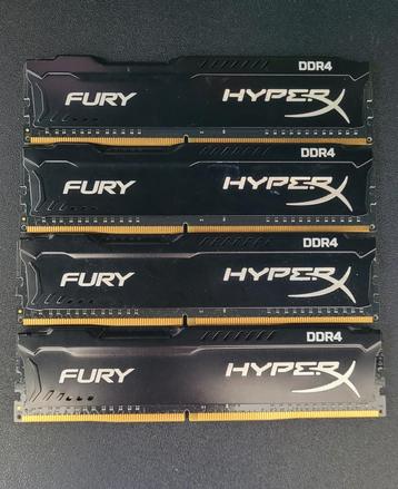 HyperX Fury DDR4 4gbx4 (16gb)RAM beschikbaar voor biedingen