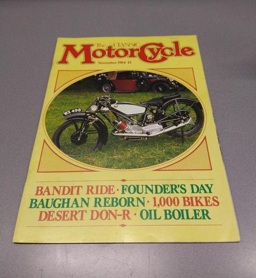 The Classic Motorcycle november 1984, Boeken, Motoren, Gelezen, Verzenden