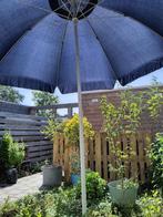 gratis parasol in slechte staat, met parasolharing/ grondpen, Ophalen, Gebruikt