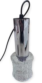 70's grote cascade hanglamp, Huis en Inrichting, Lampen | Hanglampen, Ophalen of Verzenden, 75 cm of meer, Retro, Glas