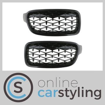 Grill Nieren BMW 3-Serie F30 / F31 Diamant Style Glossy Blac beschikbaar voor biedingen
