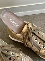 J305 Gabor Comfort maat 38,5 H leren sneakers gympen beige, Beige, Gabor, Ophalen of Verzenden, Sneakers of Gympen