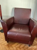 Leren club fauteuils, Huis en Inrichting, Fauteuils, Ophalen, Gebruikt, Minder dan 75 cm, Club