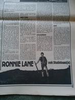 Ronnie Lane:  ( the small faces ) dec. 1975, Ophalen of Verzenden, Zo goed als nieuw, Boek, Tijdschrift of Artikel
