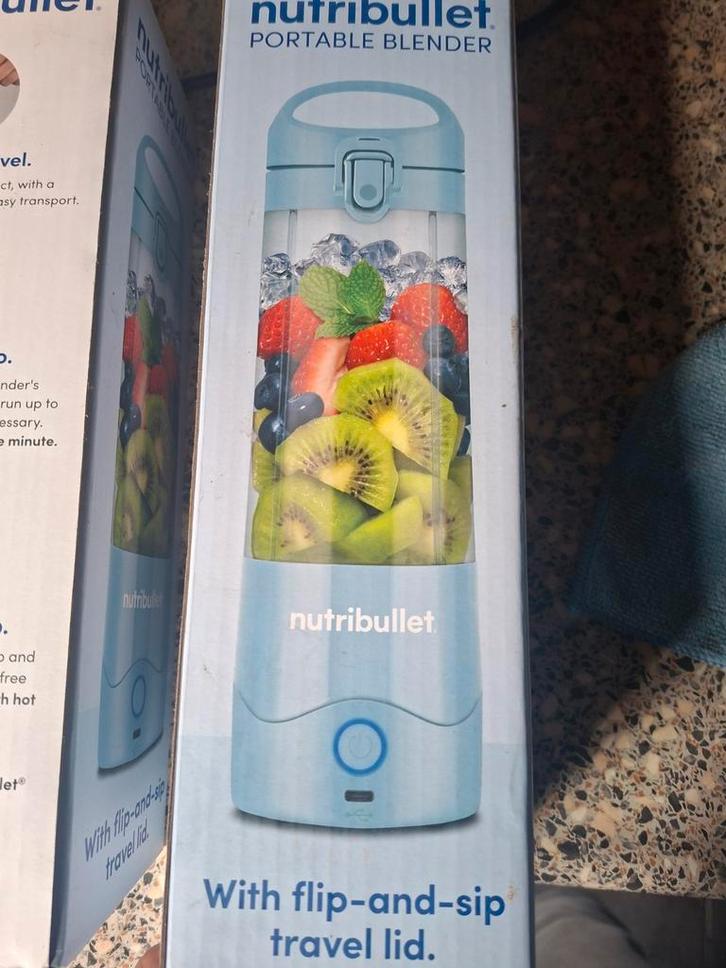Nutribullet Portable Blender, Witgoed en Apparatuur, Blenders, Nieuw, Blender to go, Ophalen of Verzenden