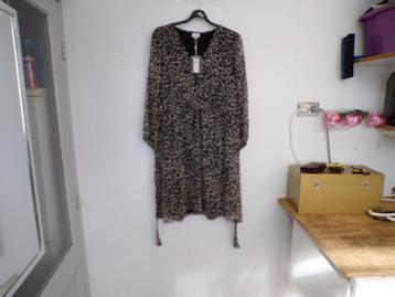 Panterprint jurk Only Carmakoma maat 46 nieuw! (2x) beschikbaar voor biedingen