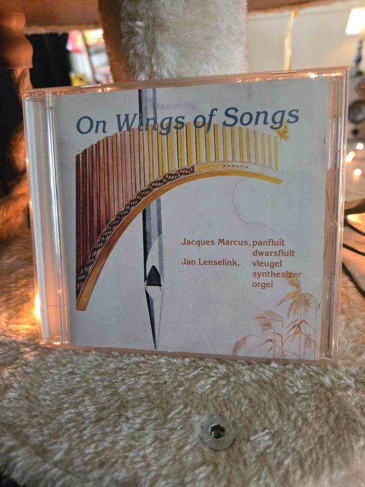 CD Jacques Marcus & Jan Lenselink - On Wings of Songs, Cd's en Dvd's, Cd's | Klassiek, Zo goed als nieuw, Kamermuziek, Barok, Ophalen of Verzenden