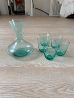 Karaf en 5 glazen, Ophalen, Glas of Glazen, Overige stijlen, Glas