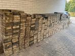 Gratis tuin tegels wit/geel en antraciet, Tuin en Terras, Tegels en Klinkers, Ophalen, Gebruikt, 10 m² of meer, Beton