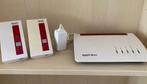 Te koop: Fritz!Box 7590 router + 1750E repeaters, Ophalen, Zo goed als nieuw, Router, FRITZ!Box