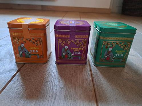 Blikjes met thee/NIEUW/Niet geopend/samen €7,50, Verzamelen, Blikken, Nieuw, Thee, Overige merken, Ophalen of Verzenden
