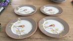 Pip Studio Early Bird kaki 4 ontbijtborden, Huis en Inrichting, Keuken | Servies, Ophalen of Verzenden, Zo goed als nieuw, Bord(en)