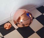 Bollamp goud 35 cm doorsnee, Huis en Inrichting, Lampen | Hanglampen, Ophalen, Zo goed als nieuw, Glas, Minder dan 50 cm