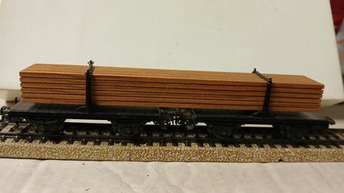 LAATSTE DAGEN  Märklin HO 4665 dubbele houttransportwagen, Hobby en Vrije tijd, Modeltreinen | H0, Zo goed als nieuw, Wagon, Wisselstroom