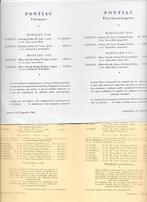 PONTIAC 1949 & 1951 prijslijsten, Ophalen of Verzenden, Zo goed als nieuw, Overige merken