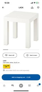 Ikea side table lack, Ophalen, 50 tot 100 cm, Zo goed als nieuw, 25 tot 50 cm