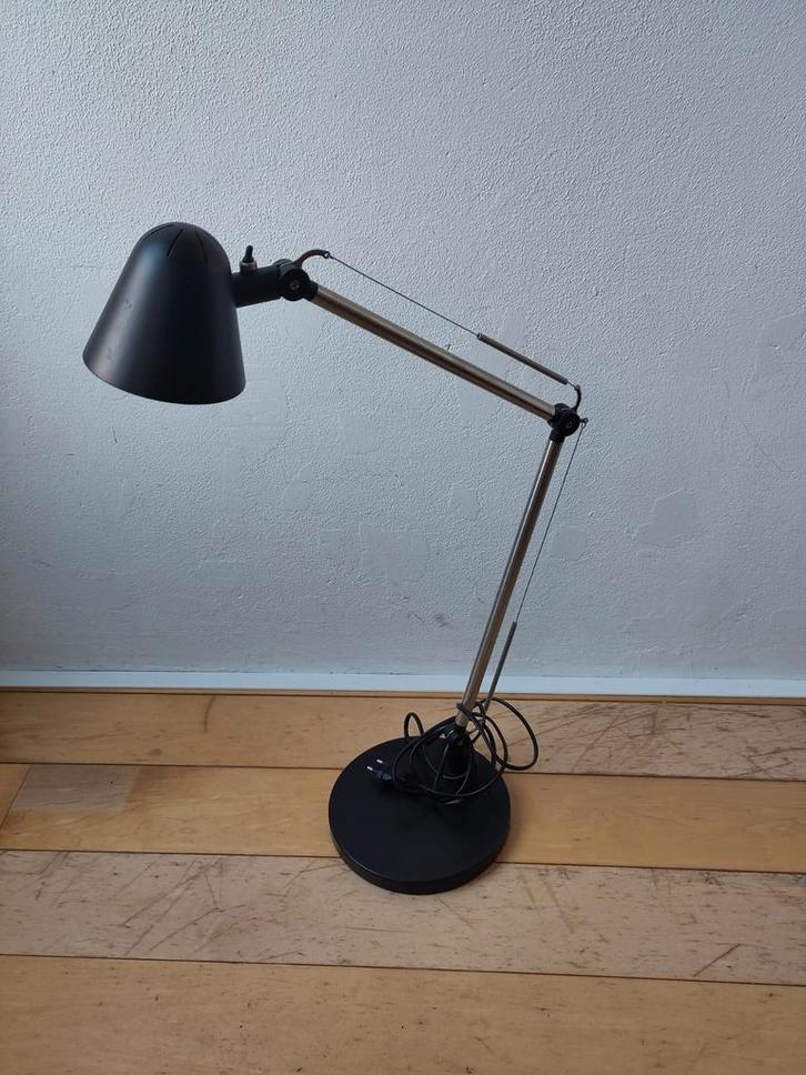 Vier vintage jaren '90 Ikea Uppbo bureaulampen, Huis en Inrichting, Lampen | Vloerlampen, Gebruikt, Minder dan 100 cm, Kunststof