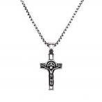 70cm x 3mm Ketting Heren + Kruis van Sint-Benedictus Staal, Birgitta-Gracht 33, 6465 EL Kerkrade, Nederland, Verzenden, Nieuw