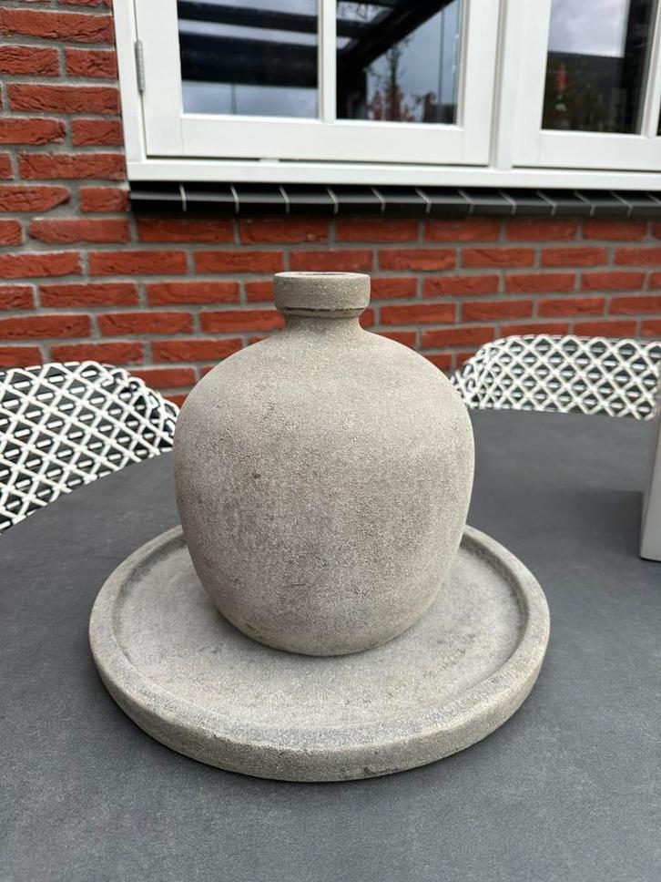 STILL - Vaas - Kendil - L-grijs - Handgemaakt Aardewerk Zgan, Huis en Inrichting, Woonaccessoires | Vazen, Zo goed als nieuw, Overige kleuren