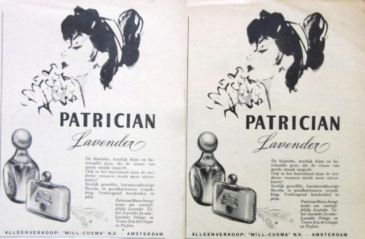 14 vintage advertenties reclames luchtjes 49-58 parfums, Verzamelen, Merken en Reclamevoorwerpen, Gebruikt, Overige typen, Verzenden