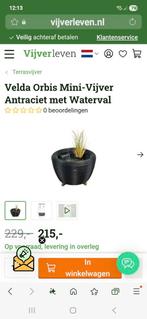 Bijna nieuwe mini vijver!  Voor kleine tuin of op balkon., Tuin en Terras, Ophalen, Zo goed als nieuw