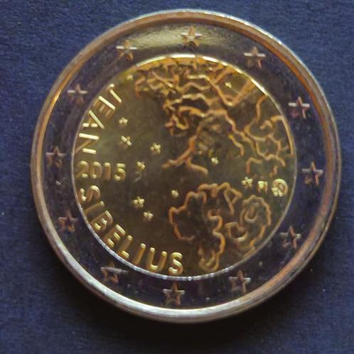 Finland 2015: Jean Sibelius, Postzegels en Munten, Munten | Europa | Euromunten, Losse munt, 2 euro, Finland, Ophalen of Verzenden