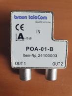 Braun TeleCom POA 01 B TV Splitter, Ophalen of Verzenden, Minder dan 2 meter, Overige kabels