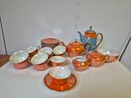 Vintage Theeservies 12-delig + Koffiekan, Antiek en Kunst, Antiek | Servies compleet, Ophalen of Verzenden