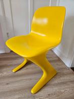 Vintage design 60s Ernst Moeckl gele Z- Chair, Ophalen